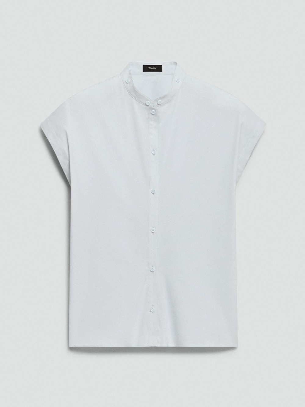 Theory Pale Blue Slim Shirt in Good Poplin Size S